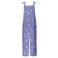thumbnail image 5 of Women's Fashion Loose Print Lace Up Pants Wide Leg Pocket Jumpsuit, 5 of 5