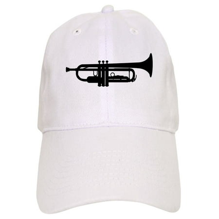 CafePress - Trumpet Silhouette - Printed Adjustable Baseball Cap