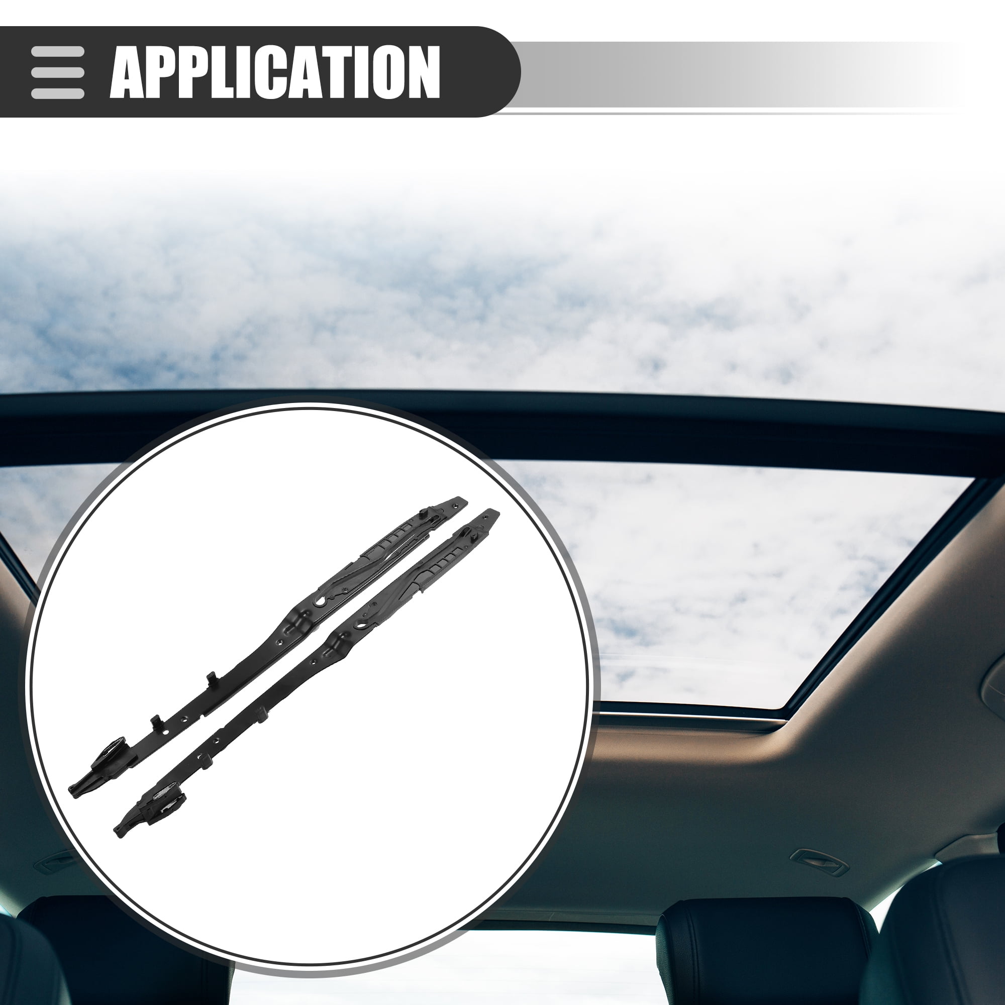 Unique Bargains Sunroof Track Guide Rails Repair Kit for Ford Models 2015-2021
