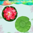 thumbnail image 3 of EP Artificial Lotus Flowers Water Lilies for Pond Pool, 10 Pcs Realistic Floating Foam Lotus Flowers with Lily Pads for Ponds,4"and 6"Large Lifelike Water Lilies for Fountain Garden Pond Decoration, 3 of 7
