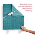 thumbnail image 5 of Sunbeam Premium XXL Size Heating Pad with 4 Heat Settings, 20" x 24", Color: Teal, 5 of 7