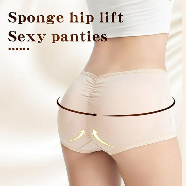 Spdoo Lady Low Waist Sexy Padding Panties Bum Padded Butt Lifter Enhancer  Hip Push Up Panties Underwear Seamless Panties Buttocks 