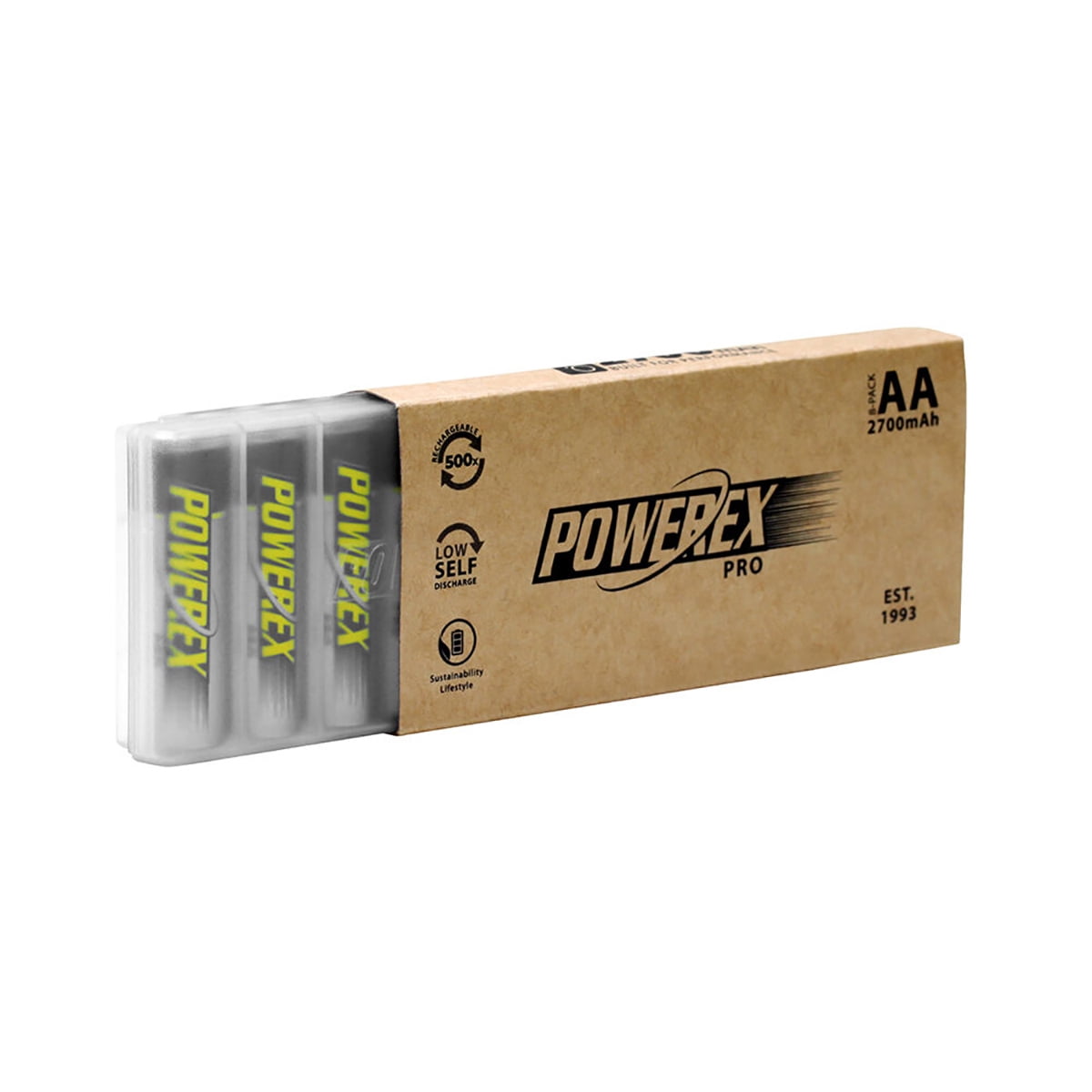 Maha Powerex PRO 2nd Gen AA 1.2V 2700mAh Rechargeable Ni-MH Battery, 8-Pack