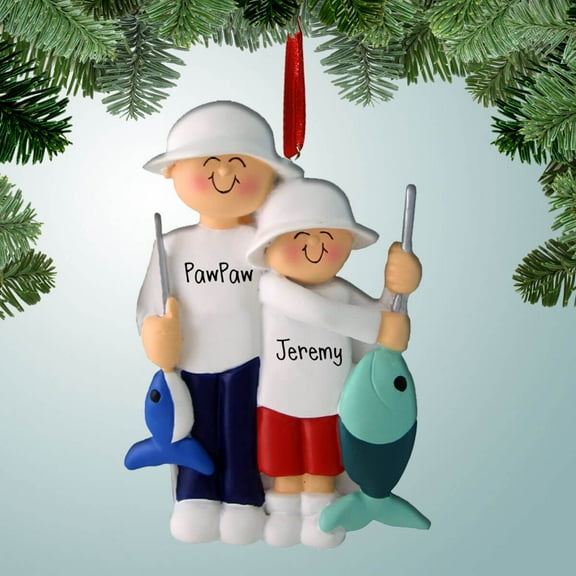 Personalized Fishing Buddies Christmas Ornament - Fishing Trip - Tales - 1st Fish - Fisherman - Lake - River - Great Gift Ideas