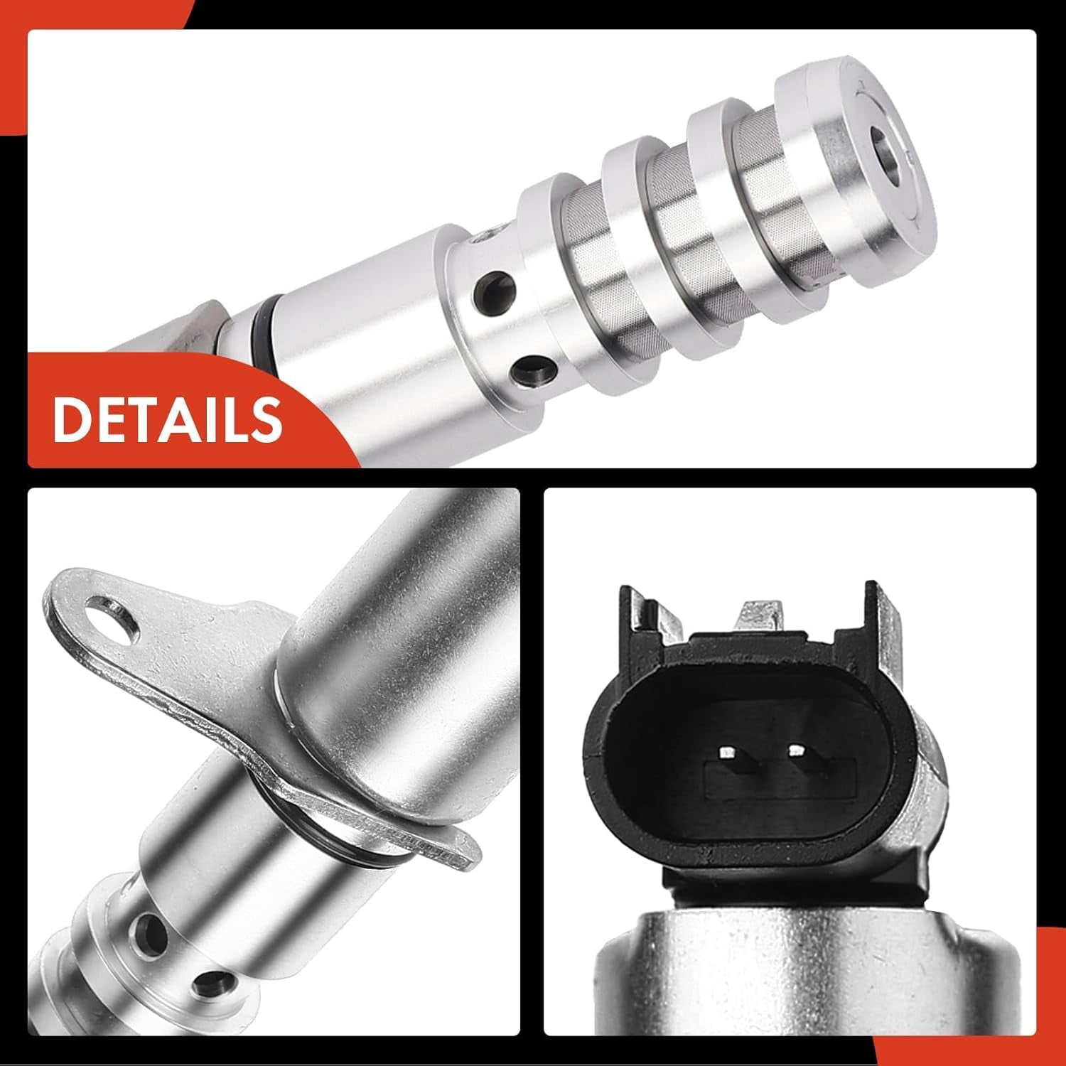 A-Premium Engine Variable Timing Valve Solenoid Compatible with Buick Rainier Chevrolet Colorado Trailblazer GMC Canyon Hummer H3 Isuzu Ascender Bravada 9-7x