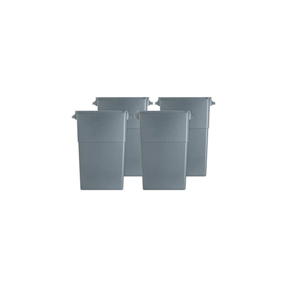 Genuine Joe, GJO60465CT, 23-gallon Slim Waste Container, 4, Gray