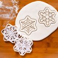 thumbnail image 2 of Cortador de galletas de Navidad, molde de Papá Noel de hombre de jengibre, sello para fiesta de Navidad para niños, molde para galletas en relieve, suministros de decoración para hornear, 2 of 5