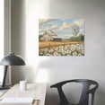 thumbnail image 4 of ERAPDAUR Barn Wall Art Decor: Rustic Farmhouse Wooden Picture Country Windmill Meadow Landscape Painting Blue Sky and Wild Flowers Prints Artwork for Bedroom Kitchen 20x16in, 4 of 6