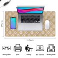 thumbnail image 5 of Long Mouse Pads for Desk,Golden Christmas Pattern Desk Mats on Top Of Desks, Desk Mouse Pad Extra Large with 3mm Non-Slip Base and Stitched Edge for Gaming,Office,Work,Home 31.5x15.7in, 5 of 5