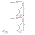 thumbnail image 5 of 25 Units Acrylic Keychains Wine Glass 1/8" Thick – Clear or Solid Color – (Size 3") Made in USA, 5 of 5