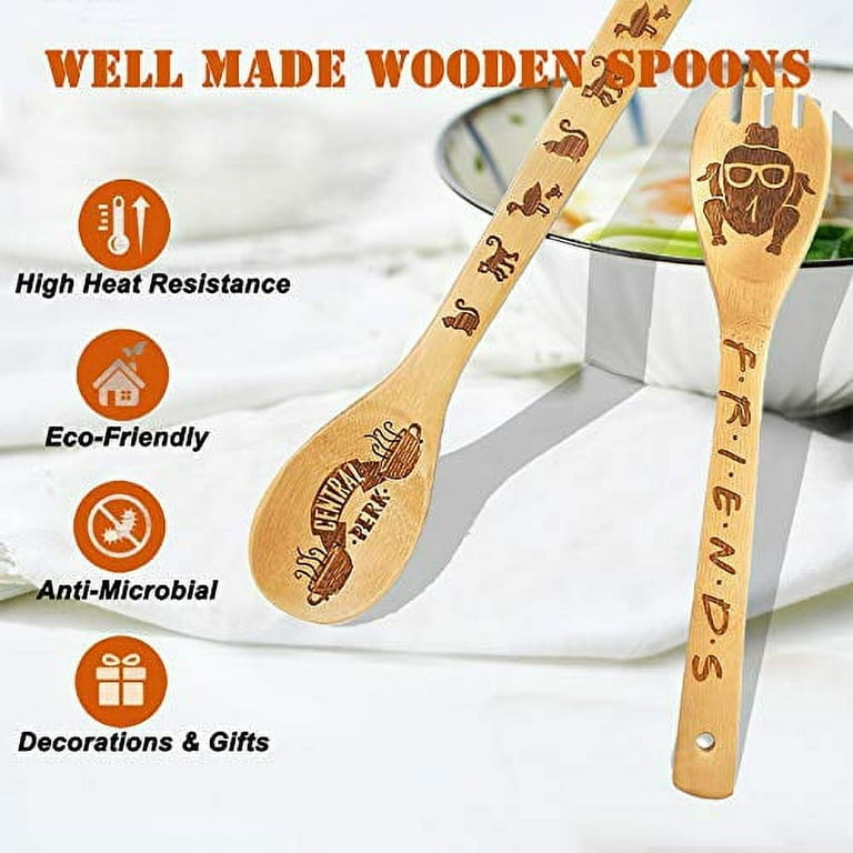  Star Wars, Cool Wooden Spoons for Cooking, Utensil Set Friends  Gifts Idea for Women and Men, 5 Piece Cooking Serving Utensils Natural  Kitchen House Warming Presents Slotted Spoon : Everything Else