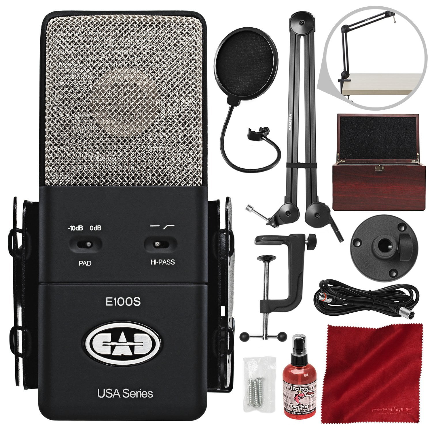 Cad Equitek E100s Supercardioid Condenser Microphone With Samson Microphone Boom Arm Mic Filter And Deluxe Microphone Accessory Bundle Walmart Com Cad Equitek E100s Supercardioid Condenser Microphone With Samson Microphone Boom Arm Mic Filter And Deluxe Microphone Accessory Bundle Walmart Com