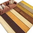 thumbnail image 2 of 6'x9' Area Rugs, Farmhouse Yellow Brown Indoor Outdoor Area Rug for Living Room Bedroom, Retro Vintage Wood Washable Bathroom Rugs Kitchen Floor Carpet Mats Home Decor Aesthetic, 2 of 8