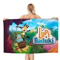 thumbnail image 1 of Lupi y Baduki Toalla de playa de secado rápido con diseño temático, regalo para mujeres y niñas, ideal para cumpleaños, fans, amantes de la música, uso en la playa o al aire libre, 78 × 160 cm, 1 of 6