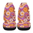 thumbnail image 4 of Binienty Daisy Print Car Seat Covers Front Seats Cushion Auto Seat Cover Protector Automotive Interior Protection Fit Most Vehicle Cars Sedan Truck SUV Van, 2 Pack, 4 of 8