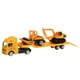thumbnail image 1 of Flatbed Trailer Trucks Toy Alloy Trailer Engineering Roller Excavator Truck Model Car Toys, 1 of 1