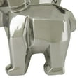 thumbnail image 4 of 12", 11", 8"H Silver Porcelain Ceramic Cubist Elephant Sculpture, by DecMode (3 Count), 4 of 8