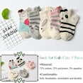 thumbnail image 2 of AMITOFO Kids Girls Ankle Socks Low Cut Cotton Funny Novelty Animal Short Socks 5 Pairs, 2 of 7