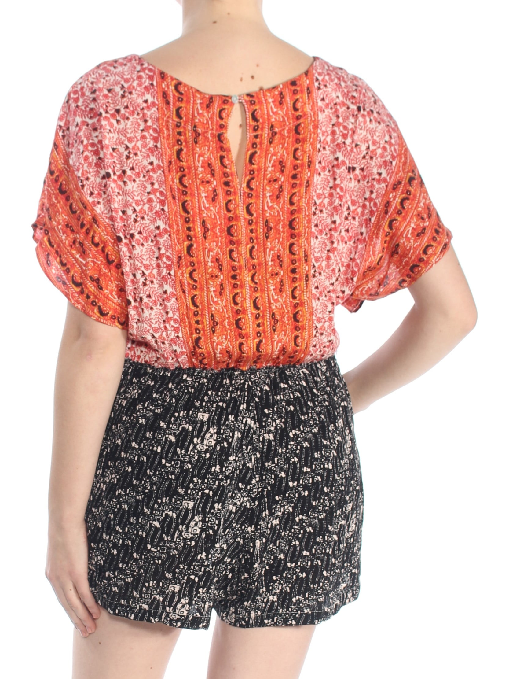 free people orange romper