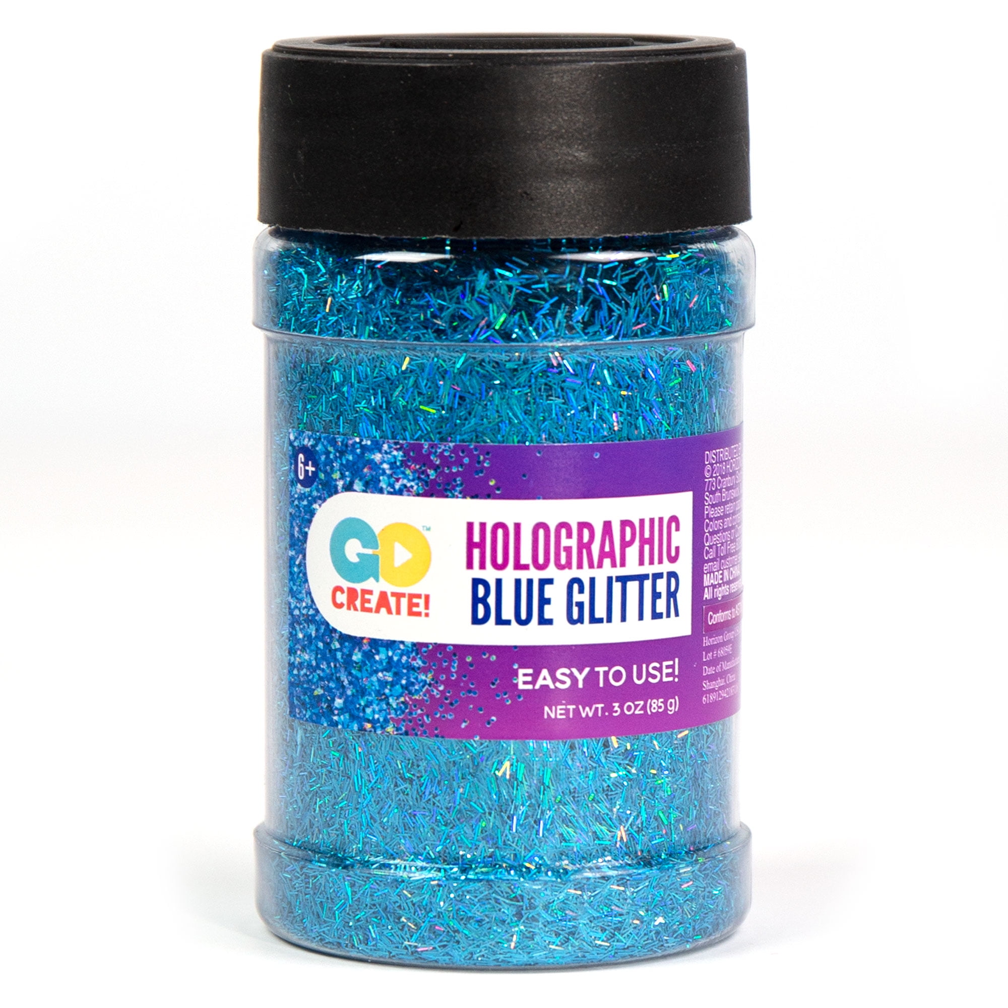 Horizon Group USA Blue Holographic Glitter, 3 Oz