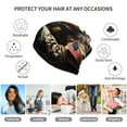 thumbnail image 5 of Honeii American Bald Eagle Warrior Print Winter Beanie Daily Hat - Thermal Polar Fleece Ski Running Hat Skull Cap for Men and Women,Beanie, 5 of 8
