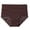 Brown, variant on Women's Comfortable Sports Breathable Women's Ice Silk High Waist Underwear Boy Cut Underwear Women