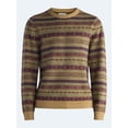 thumbnail image 6 of Free Assembly Men's Fair Isle Sweater with Long Sleeves, Midweight, Sizes XS-3XLT, 6 of 6