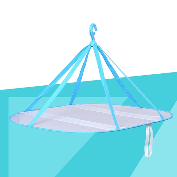 FESTFENDS Hanging Drying Net Blue Mesh Sturdy Lightweight Quick Dry Indoor Outdoor Use