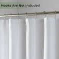 thumbnail image 3 of Yiannan Fabric Water-Repellent Shower Curtain,Mold Resistant & Machine Washable Shower Curtain liner,72 x 72 inches,White, 3 of 7