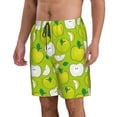 thumbnail image 2 of Fotbe Green Apple Trajes de Baño Estampados para Hombre, Shorts de Verano de Secado Rápido, Ropa de Playa, Bañadores-Small, 2 of 6