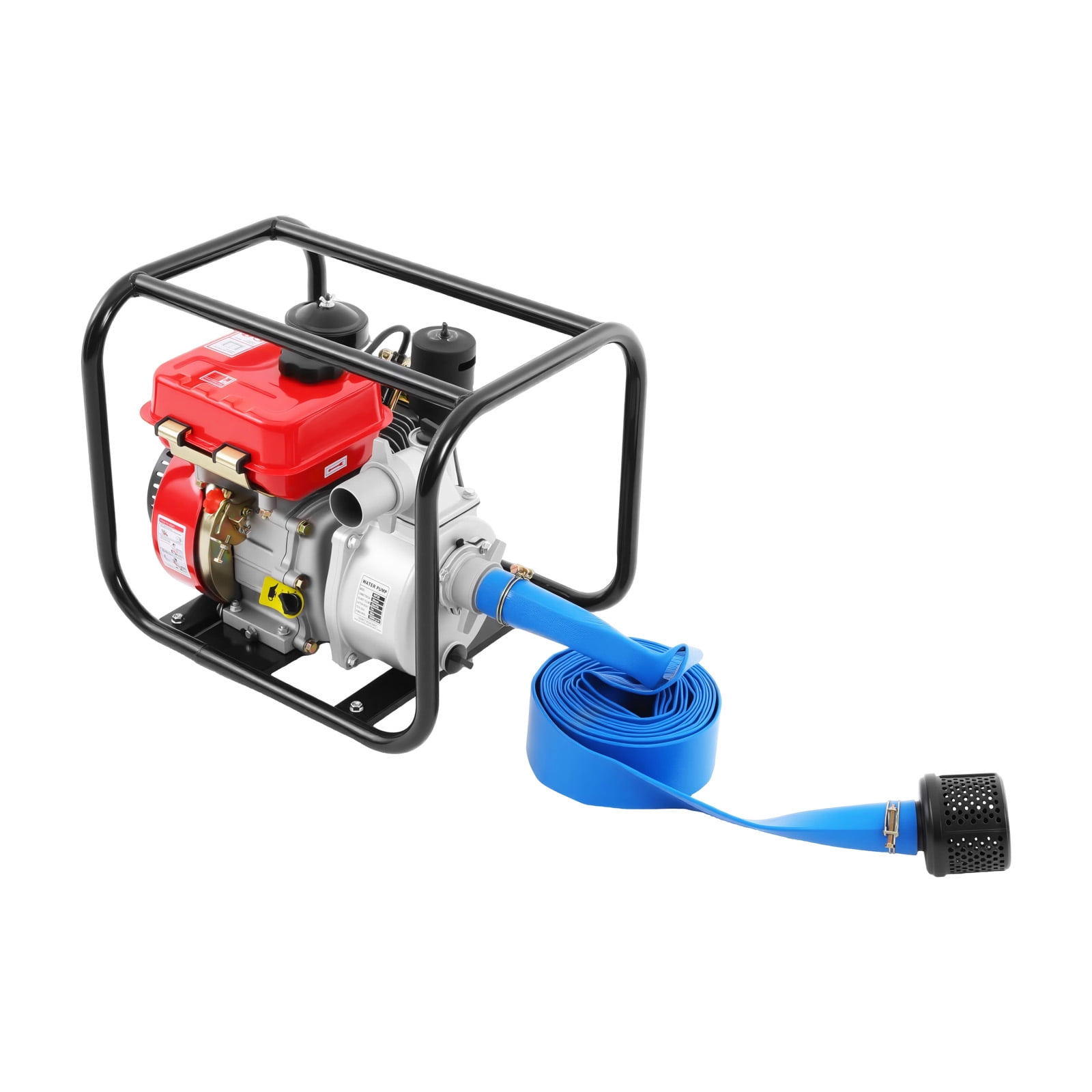 ToppiJoy 4 Stroke Diesel Engine Water Pump, 3HP 2-inch Diesel Powered Trash Water Transfer Pump, 3600 RPM Horizontal Air Cooling Single-cylinder Pressure Irrigation Water Pump for Irrigation Pool