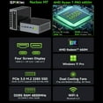 thumbnail image 6 of GMKtec Mini PC, 16GB RAM 512GB SSD, AMD Ryzen 7 PRO 6850H(up to 4.7GHz), Desktop Mini Computers, Oculink, Dual TYPE-C, Dual RJ45 2.5G, NucBox M7, 6 of 8