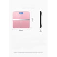 thumbnail image 4 of Digital Weight Scale, High Measurement Accuracy up to 50g, Calorie Center, Heart Rate Detection, Large LCD Display（Rechargeable Cross Rose Gold）, 4 of 4