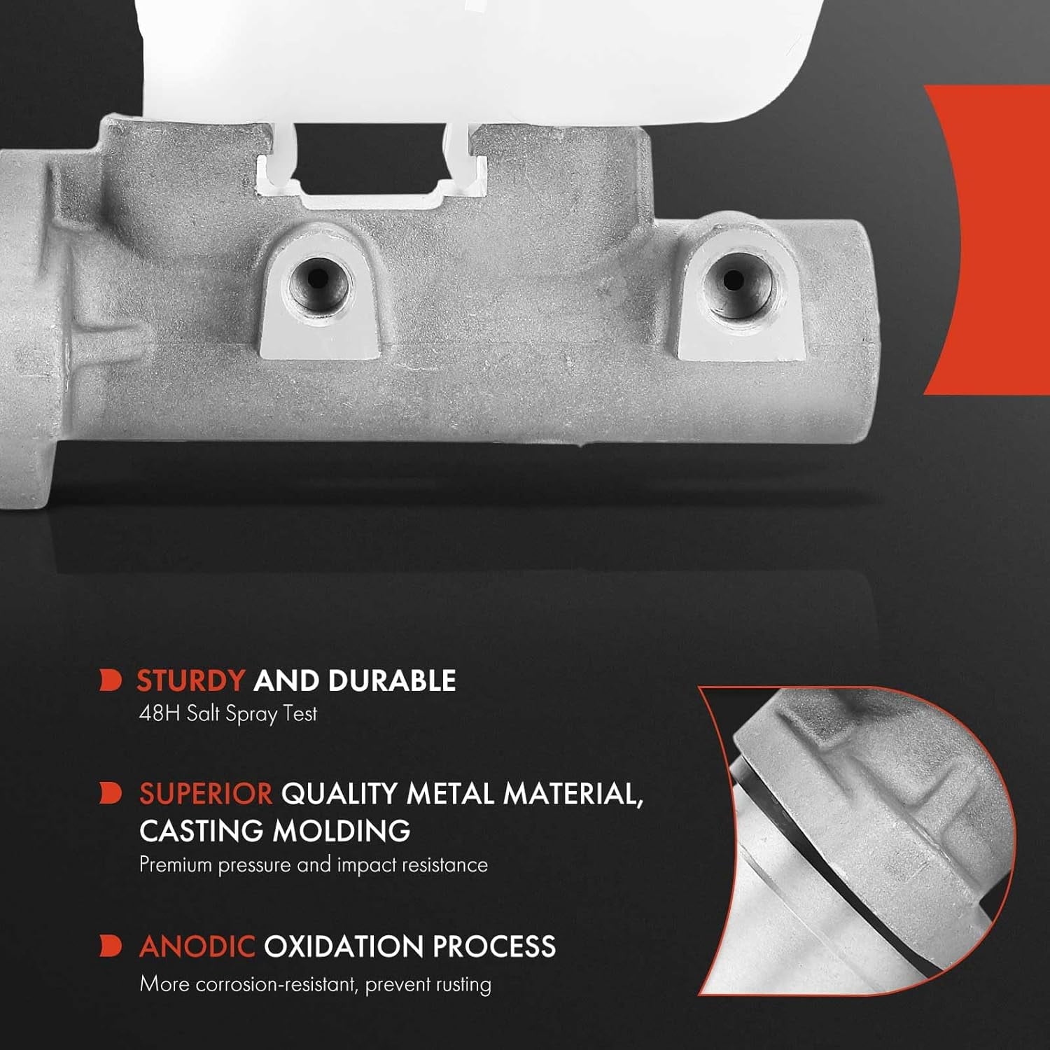 A-Premium Brake Master Cylinder with Reservoir and Cap Compatible with Jeep Vehicles - For Grand Cherokee 1999 2000 2001 2002 2003 2004 - Replaces 5011260AA, 5011260AB