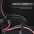 thumbnail image 5 of GTRACING GTWD-200 Gaming Chair with Footrest, Height Adjustable Office Swivel Recliner, Pink, 5 of 9