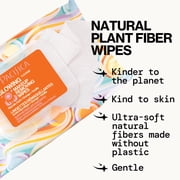 Pacifica Glowing Makeup Removing Wipes - with Glycolic Acid for AHA Exfoliating and Facial Cleansing - No Rinse Face Cleaning Towelettes - Dermatologist Tested, Vegan and Cruelty-Free, 30 Count