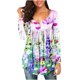 thumbnail image 1 of Camisas Para Mujer Camisetas de Gran Tamaño Manga Larga Estampado de Moda Camiseta Suelta Blusa Cuello Redondo Tops Casuales Odeerbi  ODB134063, 1 of 6