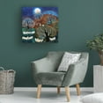 thumbnail image 3 of Lisa Graa Jensen 'Windy Sheep, 2022' Canvas Art - 14 x 14 Inches, 3 of 4