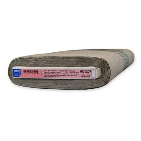 - Pellon HC120F Fusible Hair Canvas Interfacing for Tailoring Natural (22-inch x 10yd)