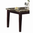 thumbnail image 4 of Lexicon Teague Faux Marble and Pine Wood Dining Room Table in Espresso, 4 of 10