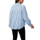 thumbnail image 3 of CAMISAS Y BLUSAS DE MATERNIDAD CHIC INSPIRADORAS PARA MUJERES, CON PLECA, BOTONES Y MANGA LARGA, TOP DE EMBARAZO Y LACTANCIA, TAMAÑO S AZUL, 3 of 6