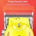 thumbnail image 4 of Graflsoa Professional Hair Clipper Kit with LED Display, 12 Color-Coded Combs, Long Battery Life, and Accessories for Men's Grooming - Yellow Scissors Design, 4 of 7