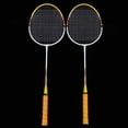 thumbnail image 2 of Double Rackets Badminton Racket Come With Bag Badminton Racket Set For Reduce Resistance Of The Wind Playing With Family, 2 of 8