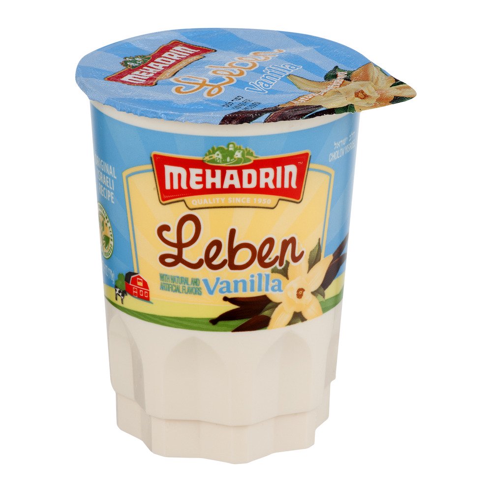 Mehadrin Leben Kosher Dairy Vanilla Yogurt, 6 Oz.