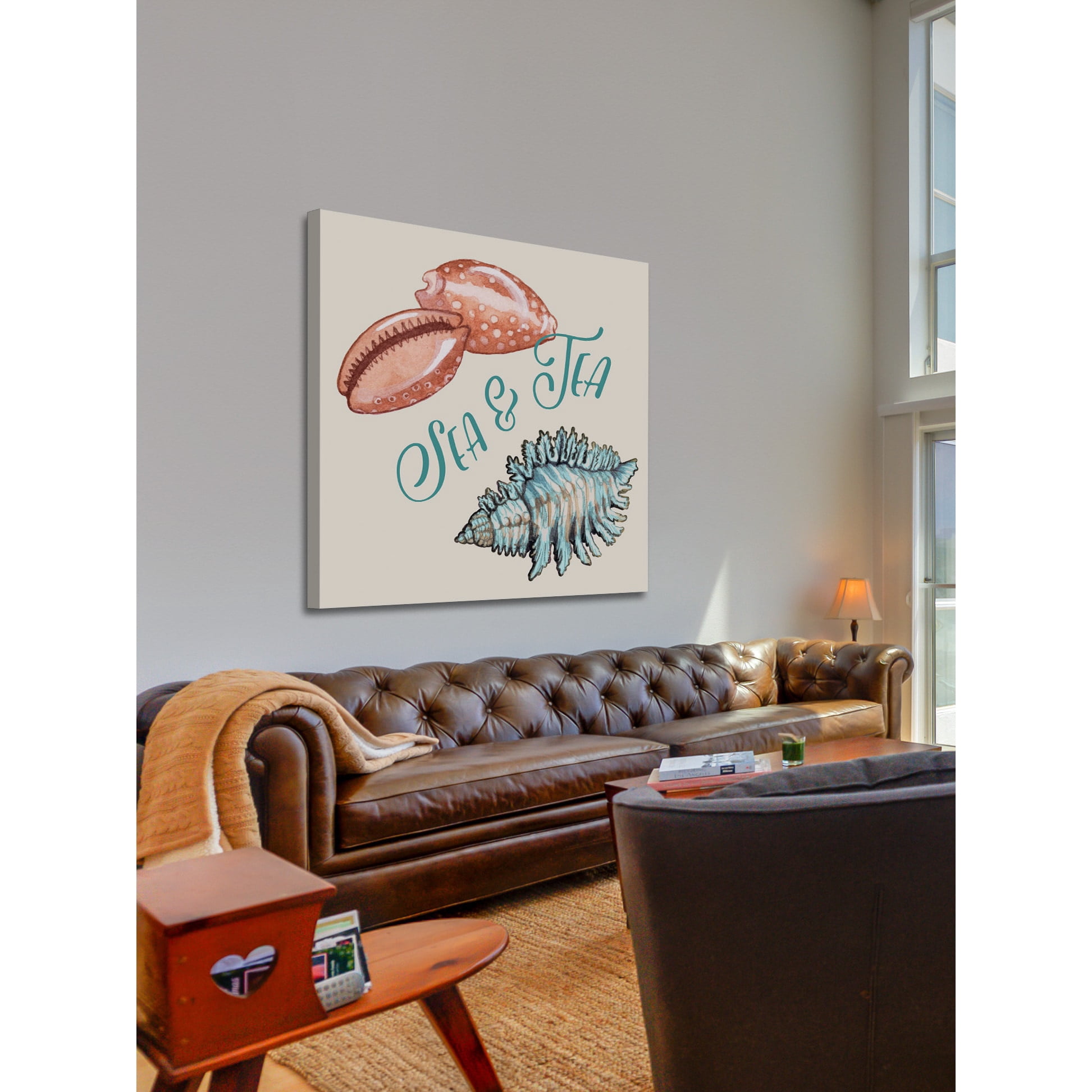 "Sea & Tea" Painting Print on Wrapped Canvas