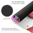 thumbnail image 4 of Cute Cartoon Strawberry Wireless Charging RGB Gaming Mouse Pad Large Keyboard Mat Rubber Base 13 Light Modes, 4 of 6