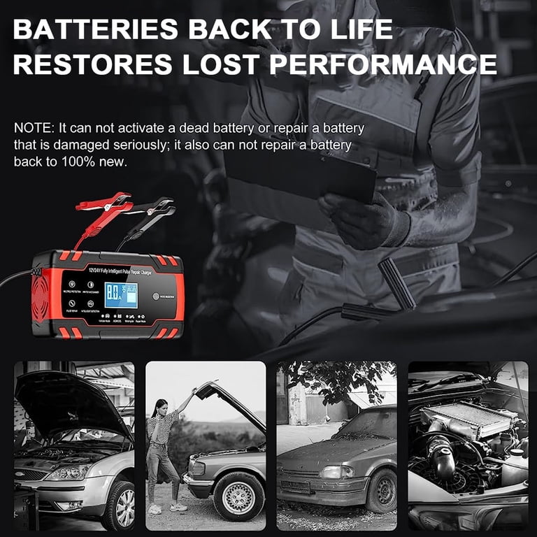 Sentryse 8-Amp Smart Battery Charger, 12V/24V photo 6