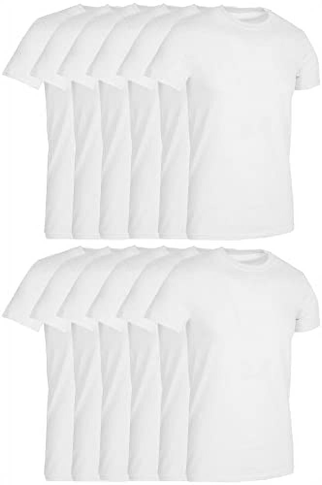 Mens Cotton Short Sleeve Lightweight TShirts, Bulk Crew Tees for Guys