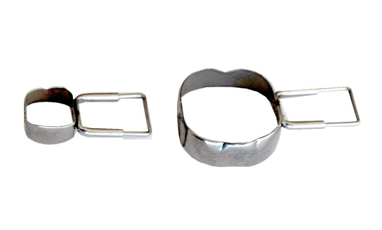 Dental Space Maintainer Molar Bands Preformed w/ Tubes Pack of 2 Same