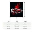 thumbnail image 3 of Durable Soft and Warm Flannel Blanket - Cozy Red and Black Patterned Throw for Sofa Travel Bed and Chair - Perfect for Comfort and Style, 3 of 6